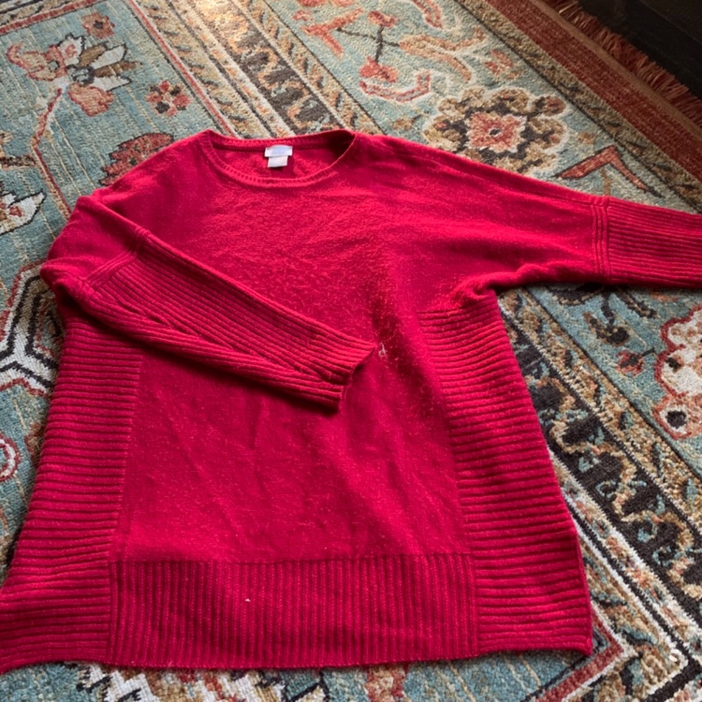 Chico’s red sweater